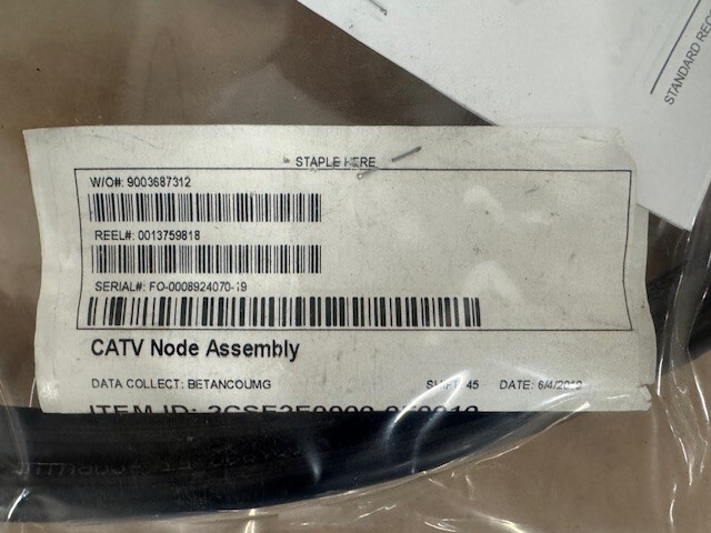 Corning 2 Fiber CATV Node Tail SC/APC 10ft 2CSE2E0000-0F0010
