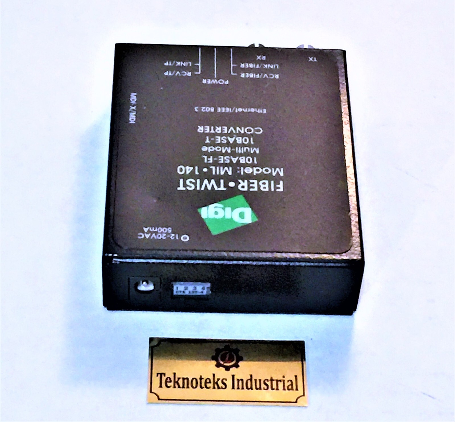 DIGI FIBER TWIST MIL140 CONVERTER 10BASE-FL MULTI-MODE 10BASE-T