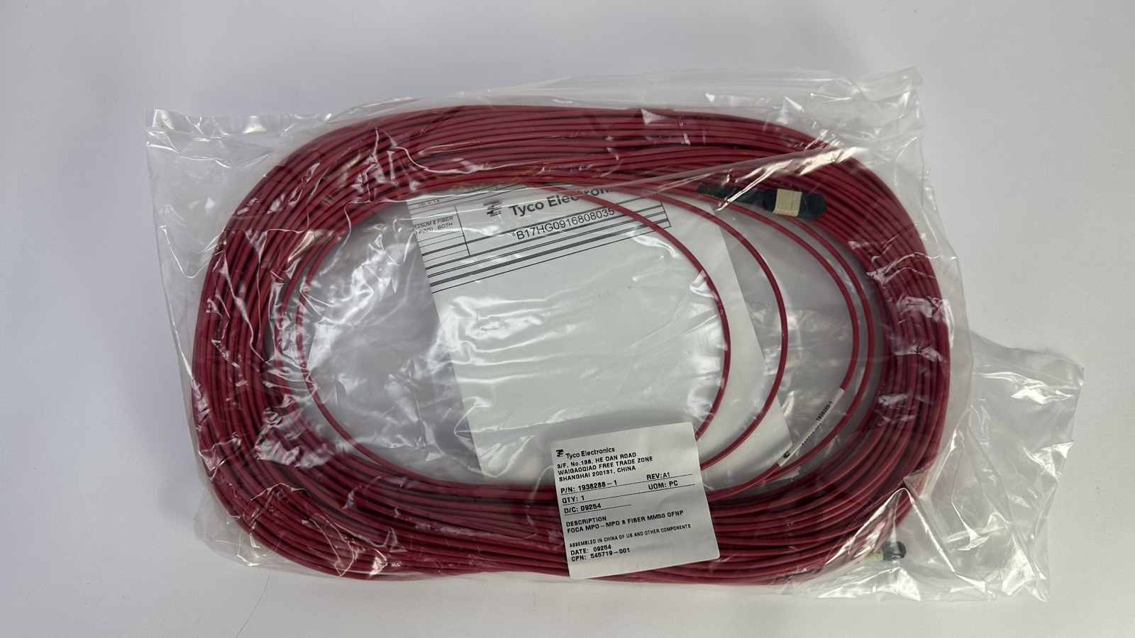 HPE HP Tyco Nonstop MTP Fiber Cable 50M M8925-50 545719-001 MPO-MPO 8 Fiber MM50