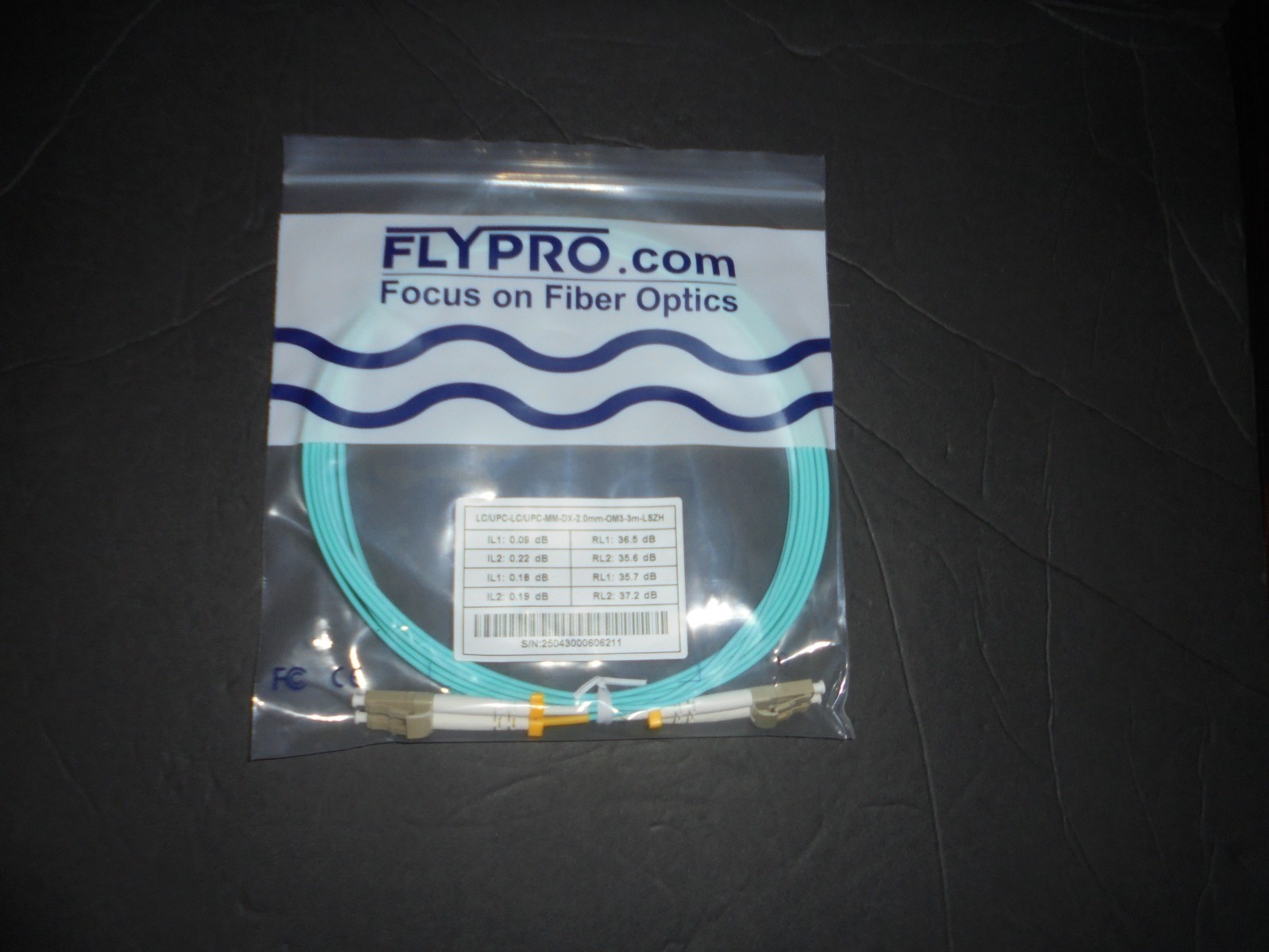 FIBER OPTICS FLYPRO.COM LC/UPC-LC/UPC-MM-DX-2.0MM – SET OF 2