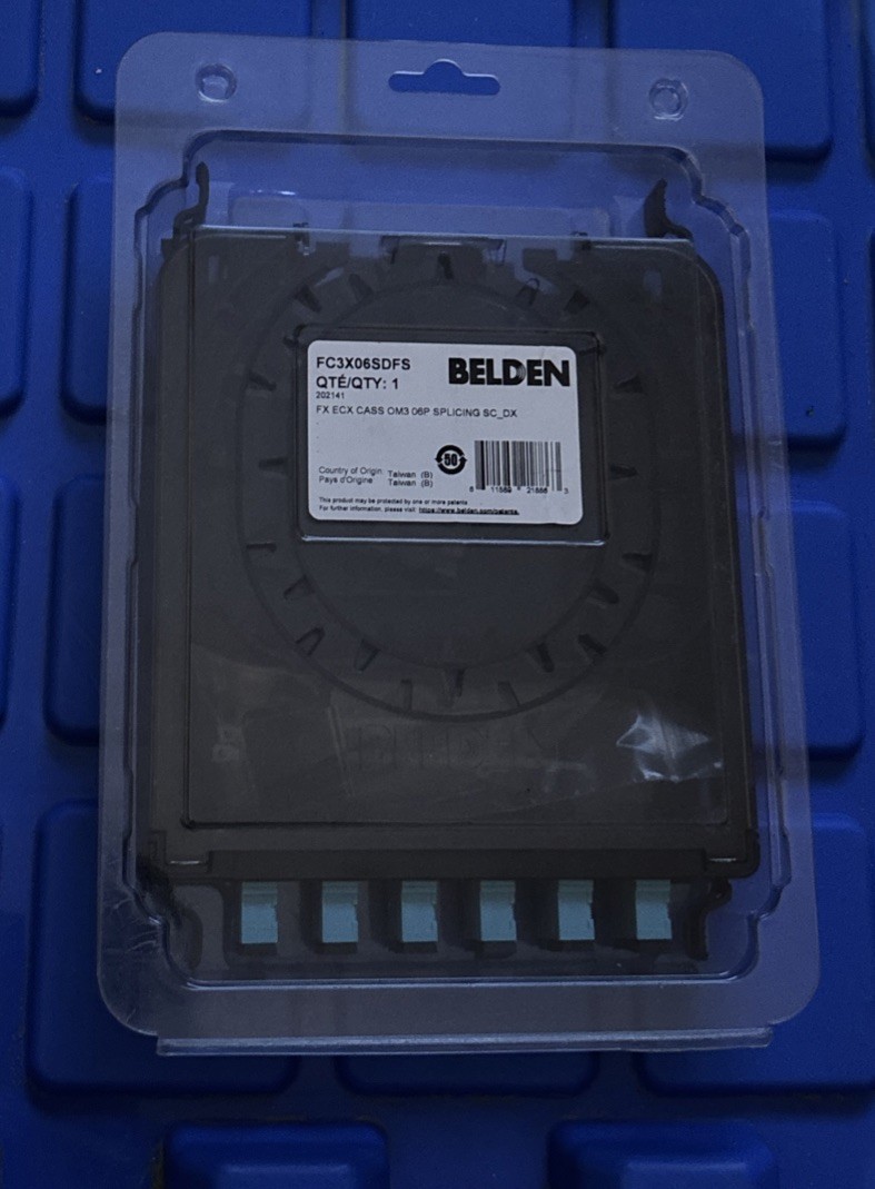 Belden FCSX06SDFS – FX ECX Splice Cassette OS2, 6 PORTS, SPL