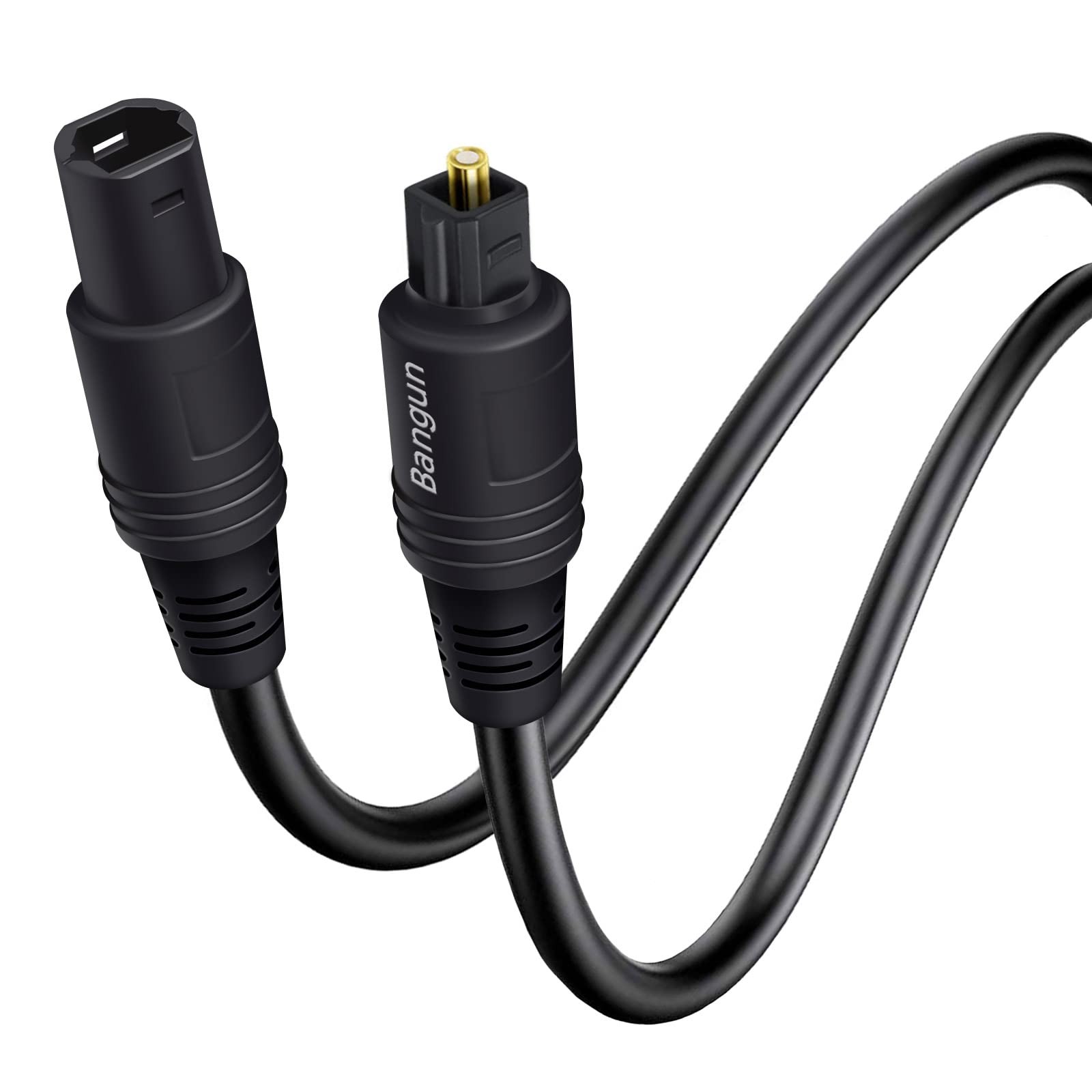 Bangun Optical Cable Extension, 6ft, Female-to-Male, Fiber Digital Audio Cabl…