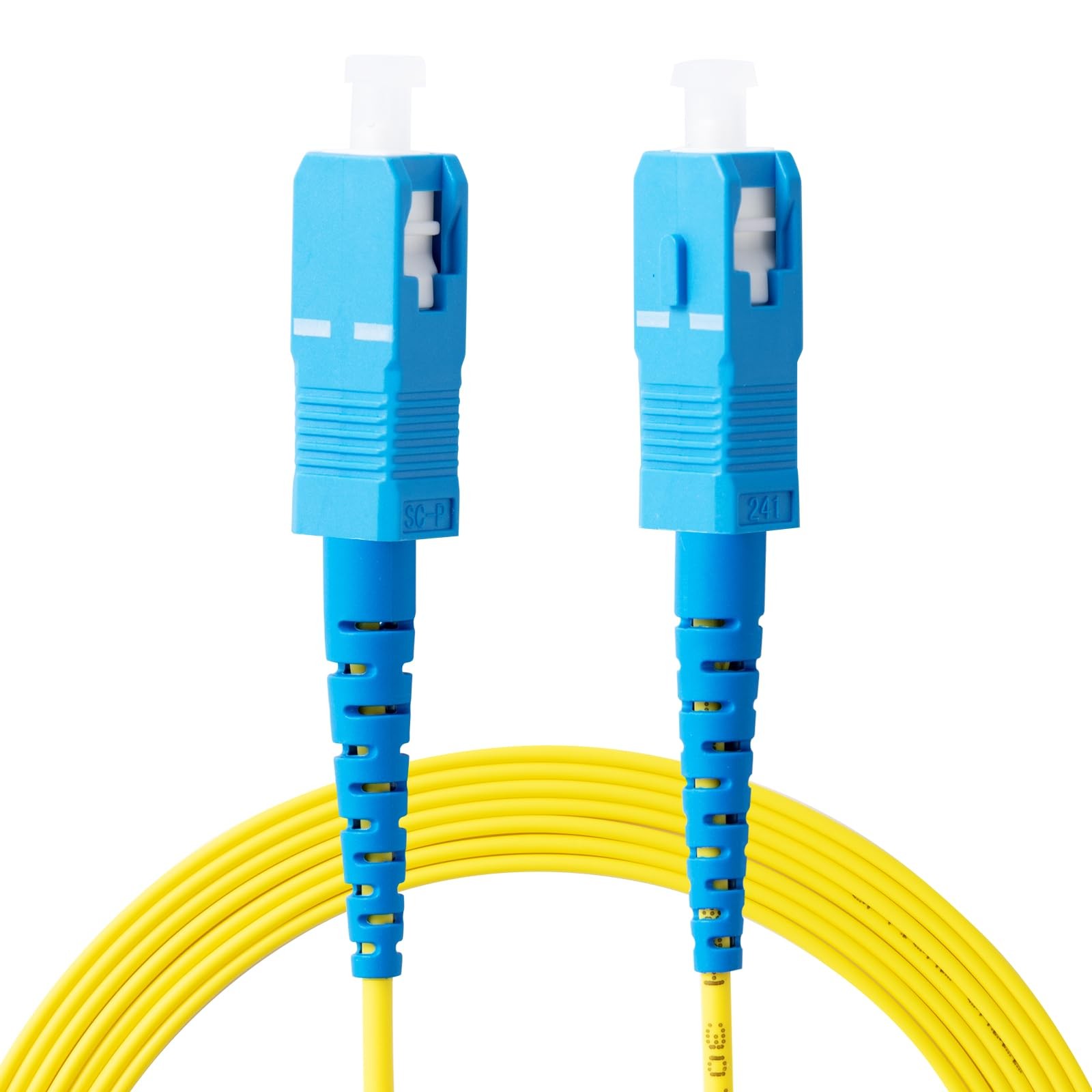 OS2 SC Fiber Patch Cable 10GB SMF 9/125m 2.0mm Single Mode Yellow 1m 3ft 5 PCS