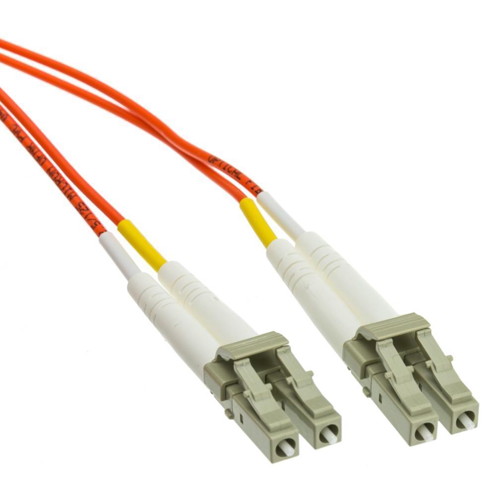 20 Meters LC/LC 50/125um 0M3 Duplex 2.0mm – Aqua Fibre Cable