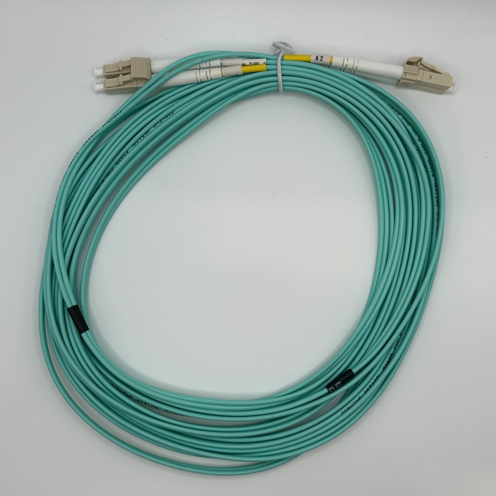 OM4 | 6 Meters | LC to LC | Multi-mode Fiber | Aqua | 50/125 | FiberCablesDirect
