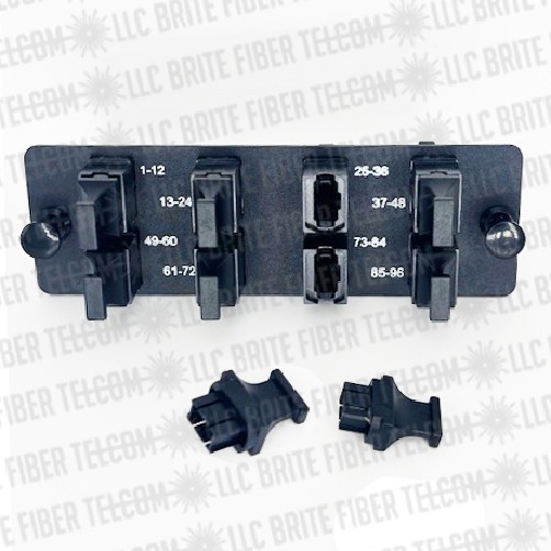 FAPH0812BLMPO PANDUIT Compatible 96 fiber adapter panel 8 PORT MPO KEY UP/Down