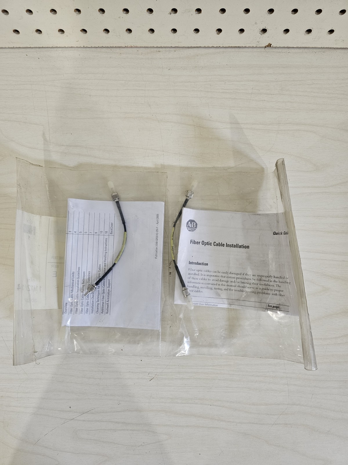 Lot of Two(2) New In Package Allen-Bradley Fiber Optic Cable Cat #: 2090-SCEP0-1