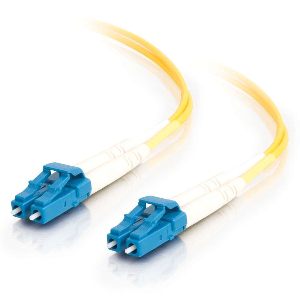 5m LC-LC Duplex 9/125 OS2 Singlemode Fiber Cable Yellow Optic OFNR 16FT