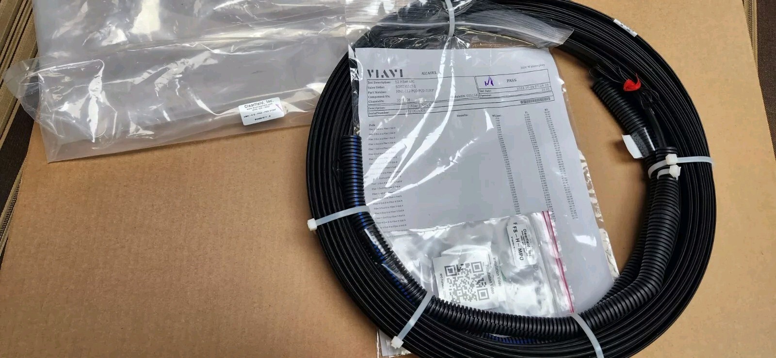Clearfield HM1-012-PQD-PQD 0100F Flat Drop Toneable Cable Patchcord Singlemode