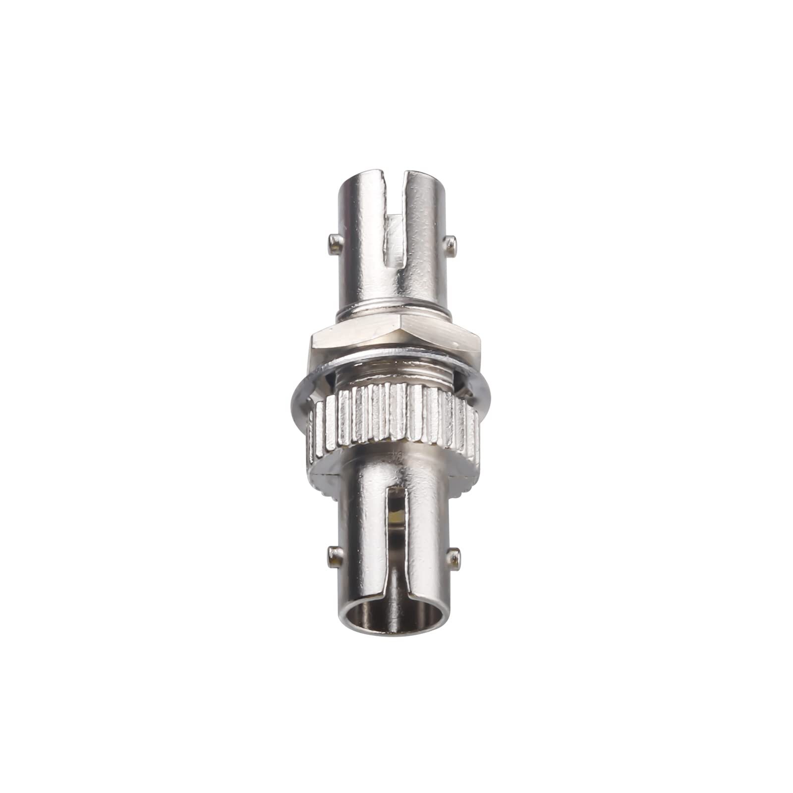 15 Pack ST Fiber Coupler Simplex Singlemode ST to ST Bulkhead Barrel Yellow