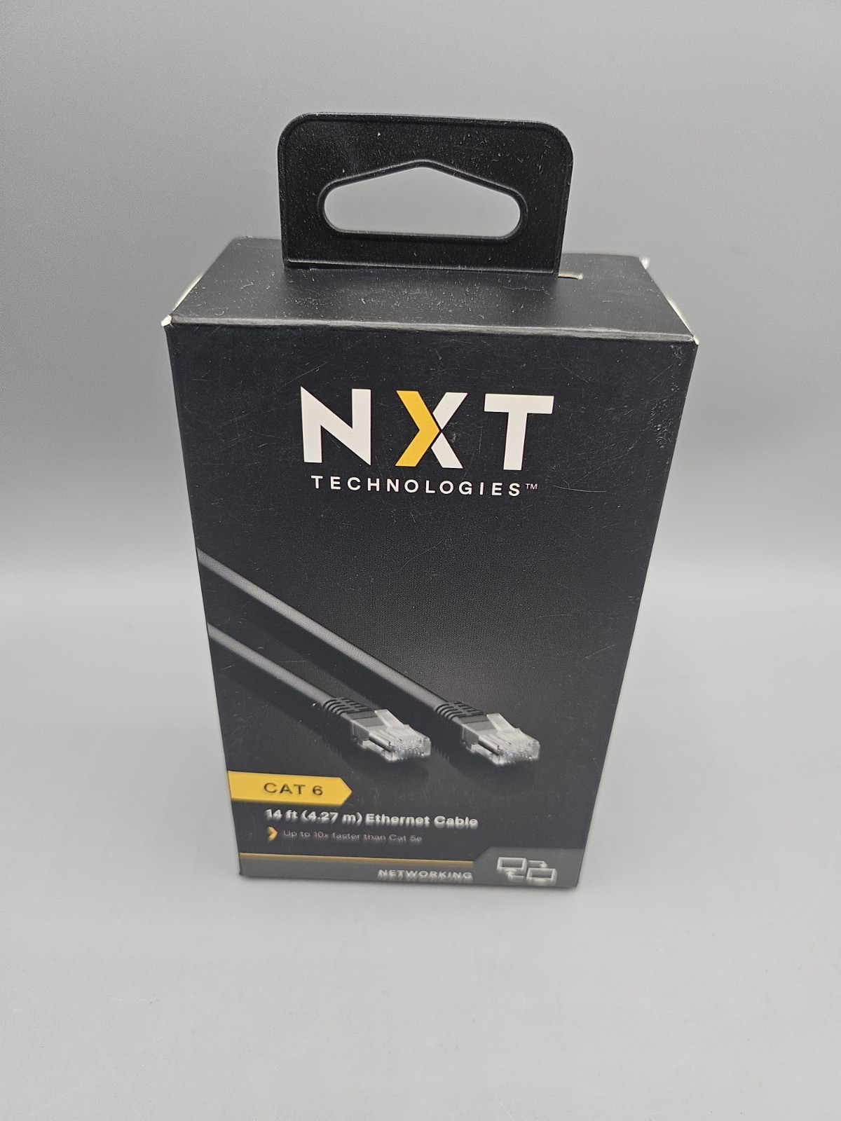 NXT CAT6 Patch Cable 14ft Black Gigabit NX29776