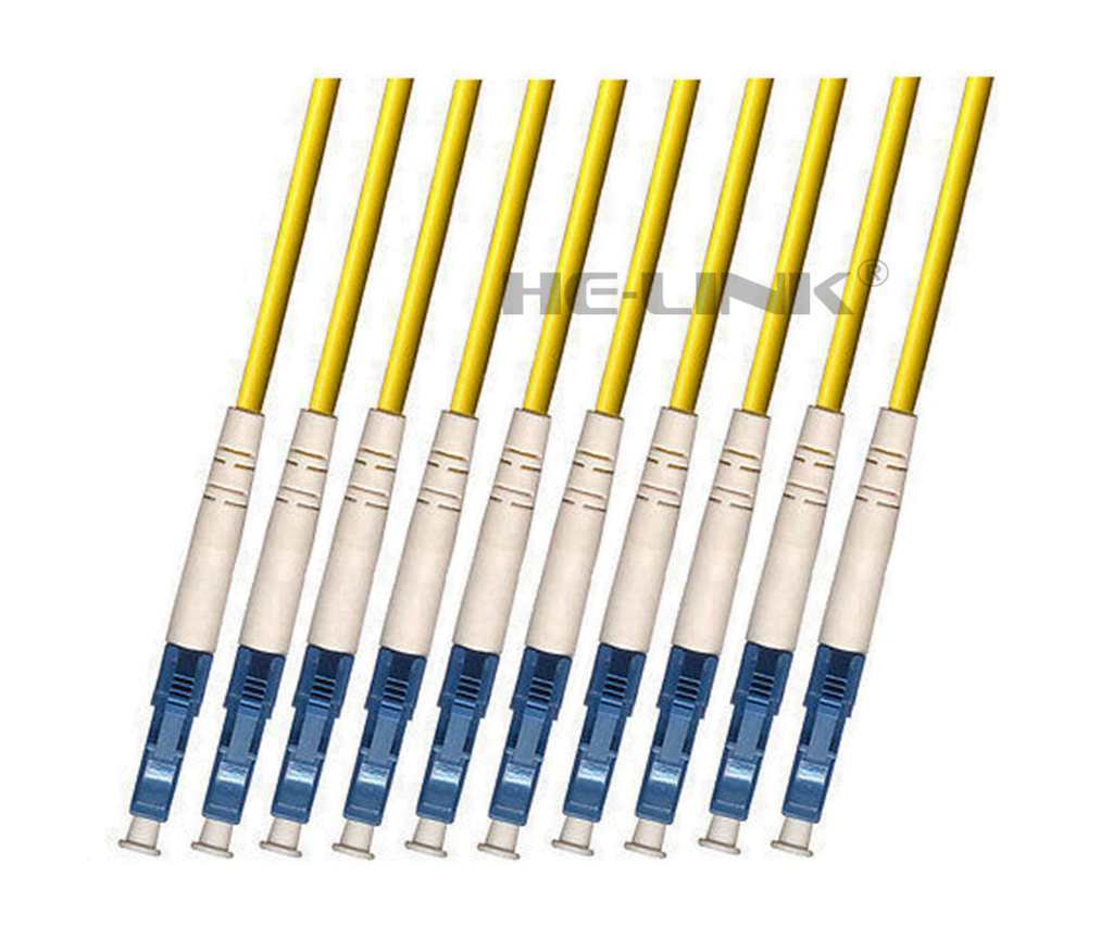 20M LC-LC Outdoor Armored Singlemode 10 Strands Fiber Patch Cord
