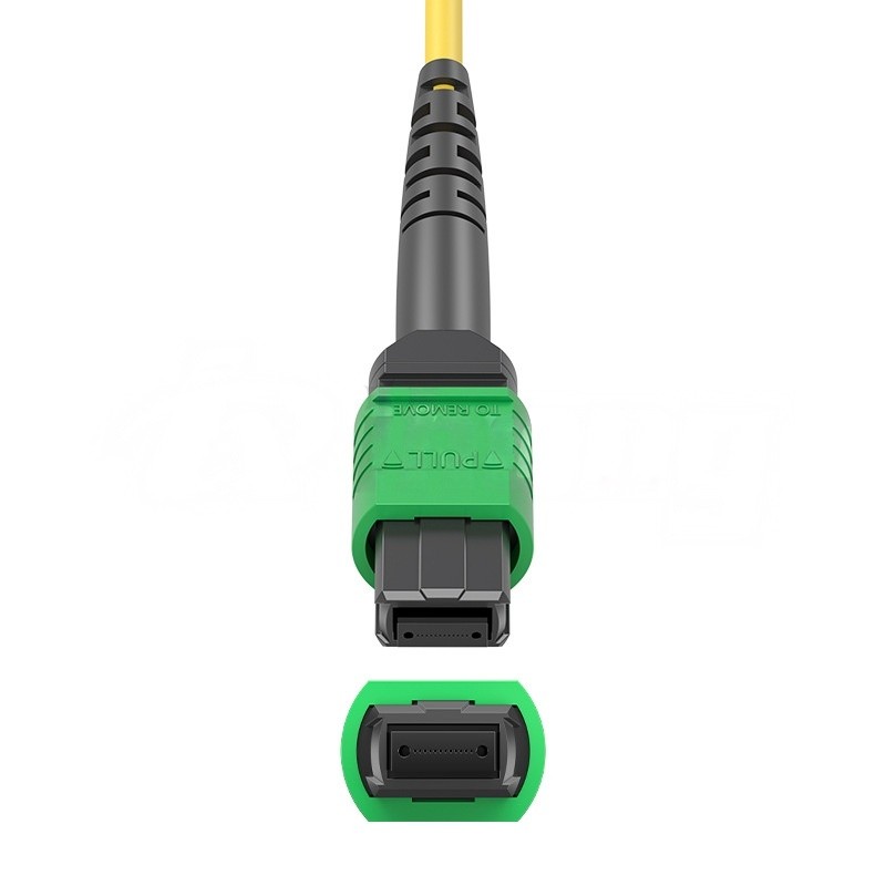 Fiber Optic Fanout 8 Fibers Singlemode OS2 MPO APC Female To LC/PC Transceivers
