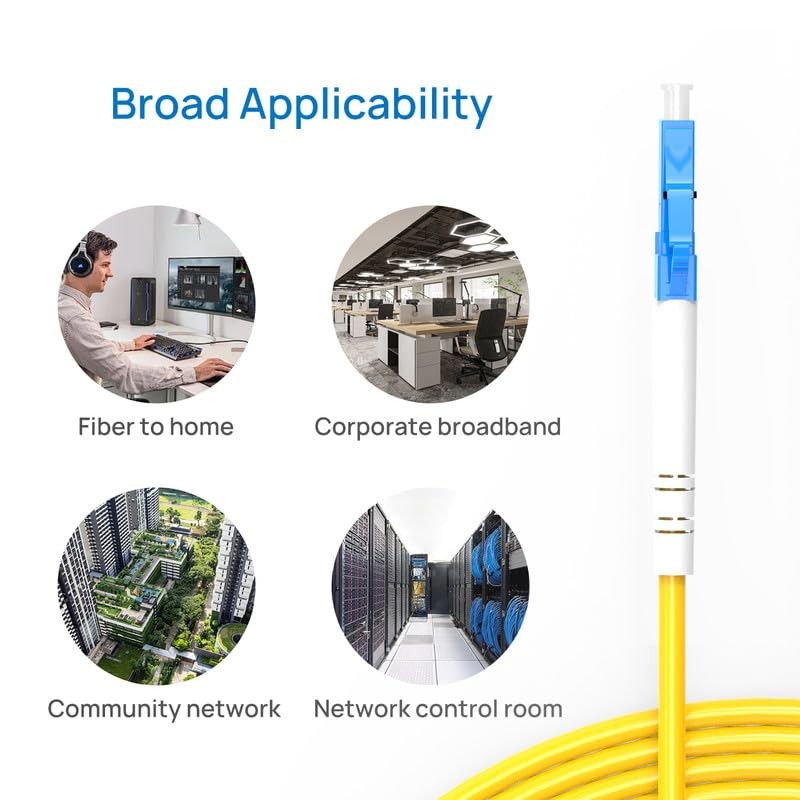OS2 LC/LC To LC/LC Single Mode Fiber 9/125m OD 3.0mm Cable LSZH 3m 10ft