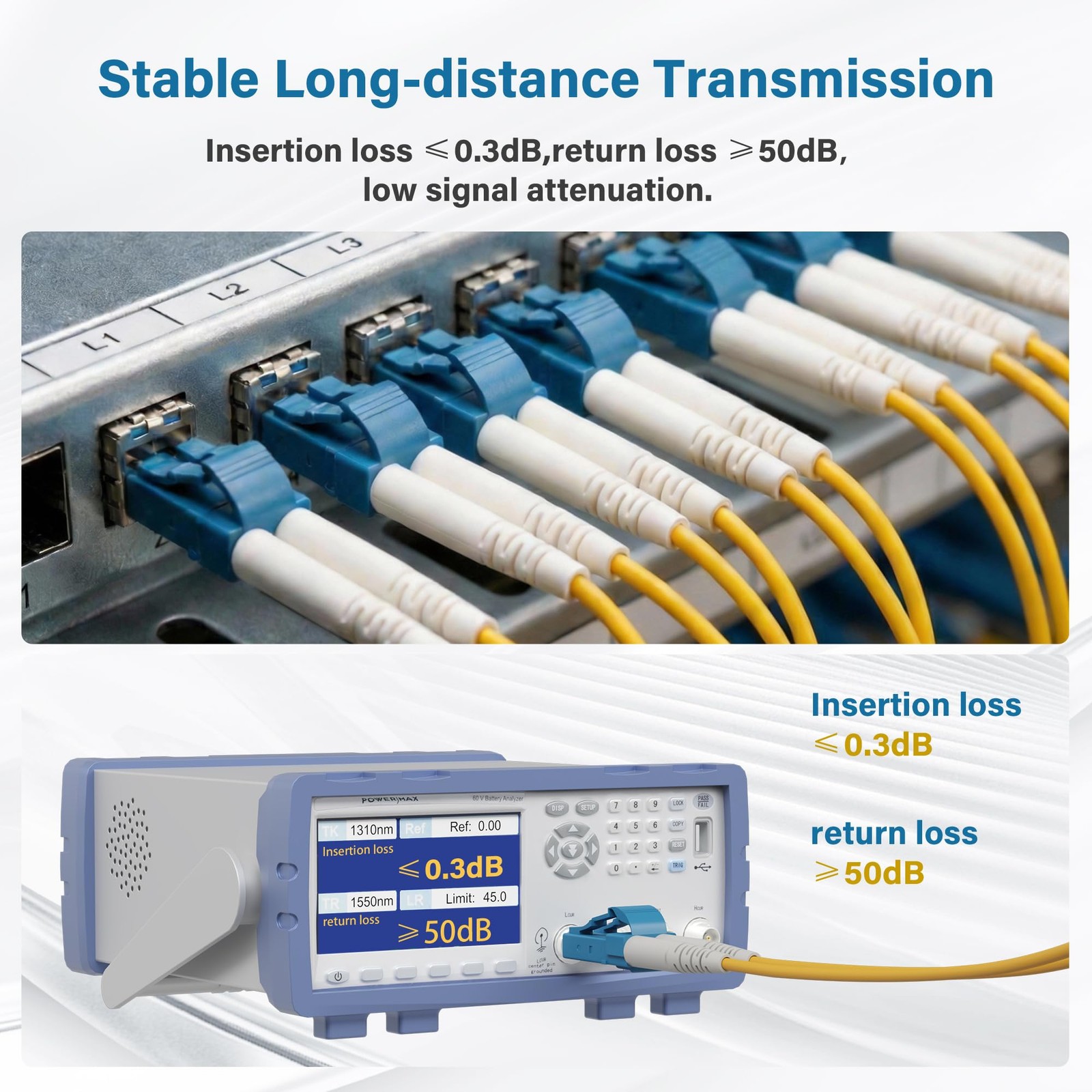 LC To LC OS2 Single Mode Fiber Patch Cable 75 Ft 9/125m Duplex SMF OD 2.0mm