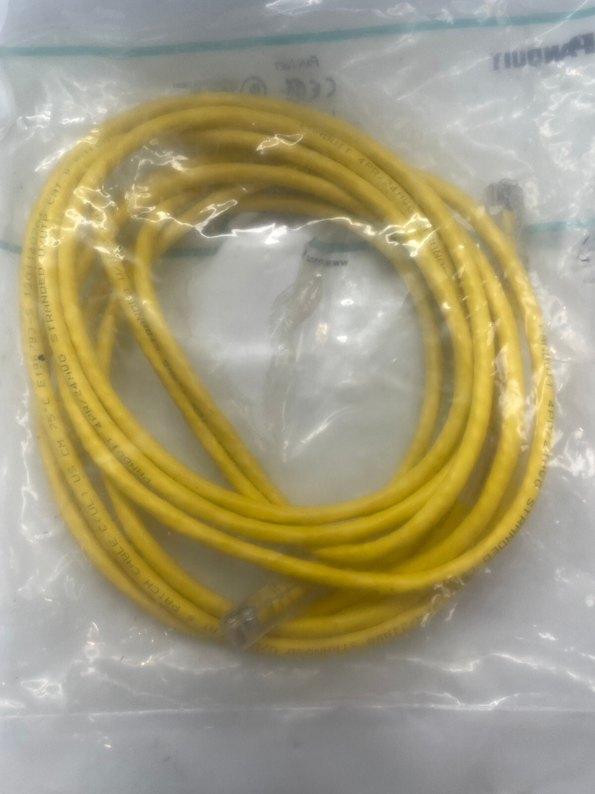 Panduit CAT6 UTP patch cord 14FT yellow