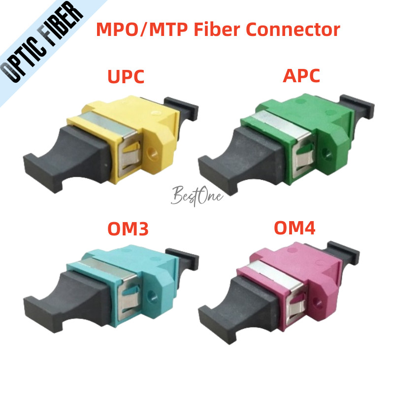 12pcs MPO MTP Fiber Optical Adapter UP-DOWN Optic Coupler Connector APC OM3 OM4