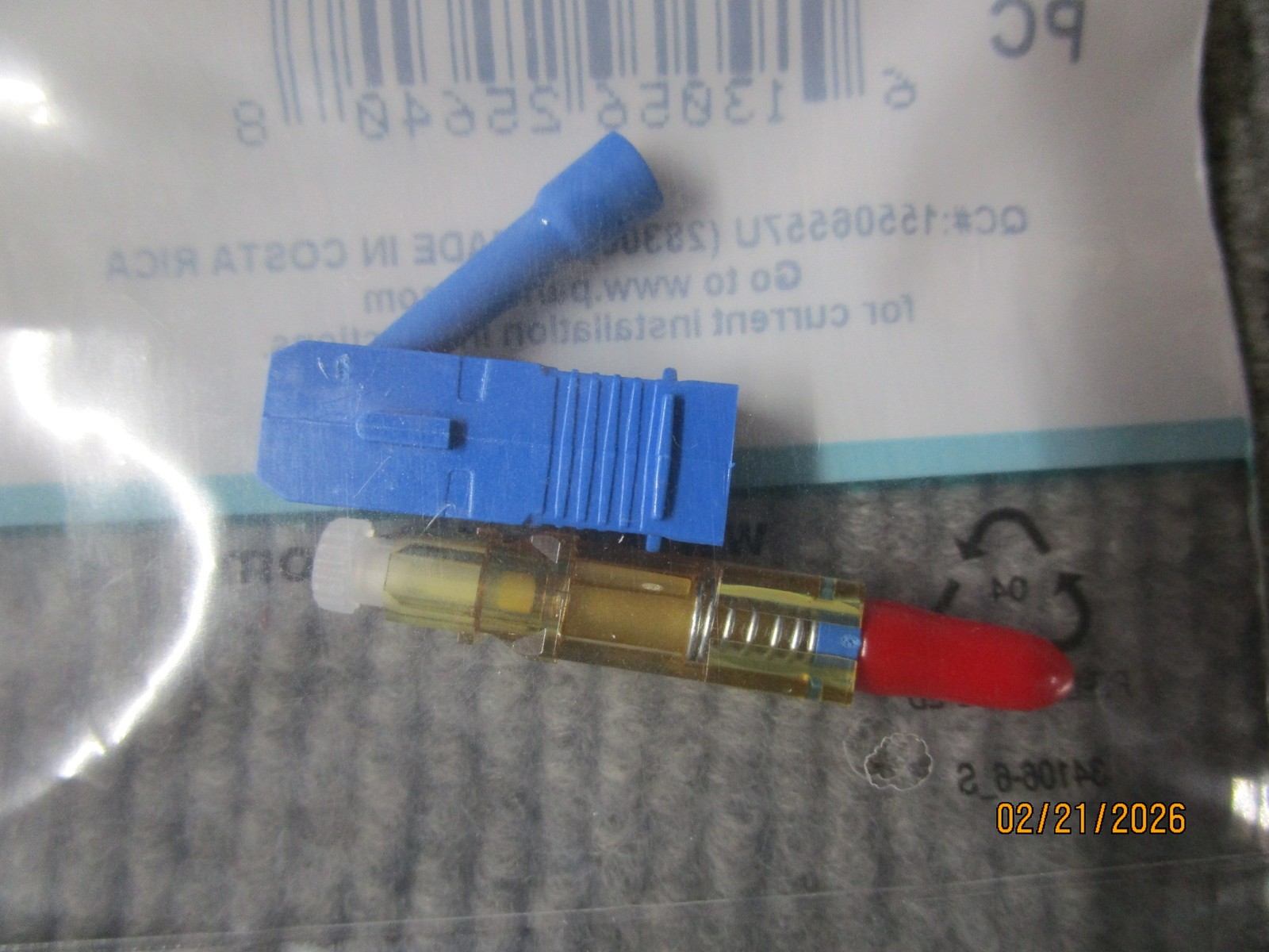 (12) Panduit FSC2SCBU Single Mode Opticam Fiber Optic Connector
