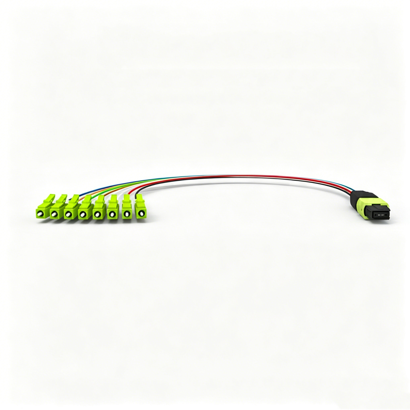 MPO to LC OM5 Multimode Breakout Cable 0.9mm Fanout Module Box Short Patch Cord