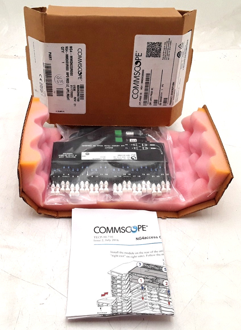 Commscope | PID: NG4 MMDKE0R000 | MPO Module-SM-LC/UPC-MPO 24 Fiber | Right Exit
