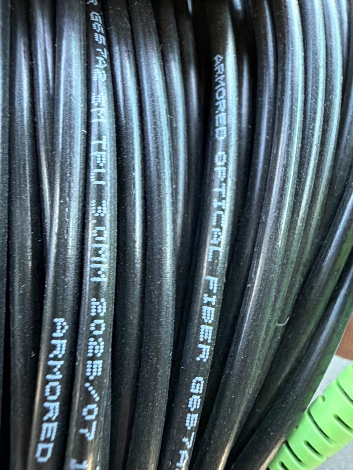 Armored Fiber Optic Internet , Cable, Single Mode Fiber Ethernet 200ft SC/APC
