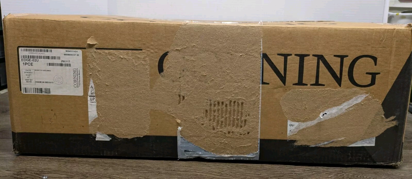 Corning Edge 2U EDGE-02U Fiber Housing Holds up to 24 Edge Models – NEW in Box