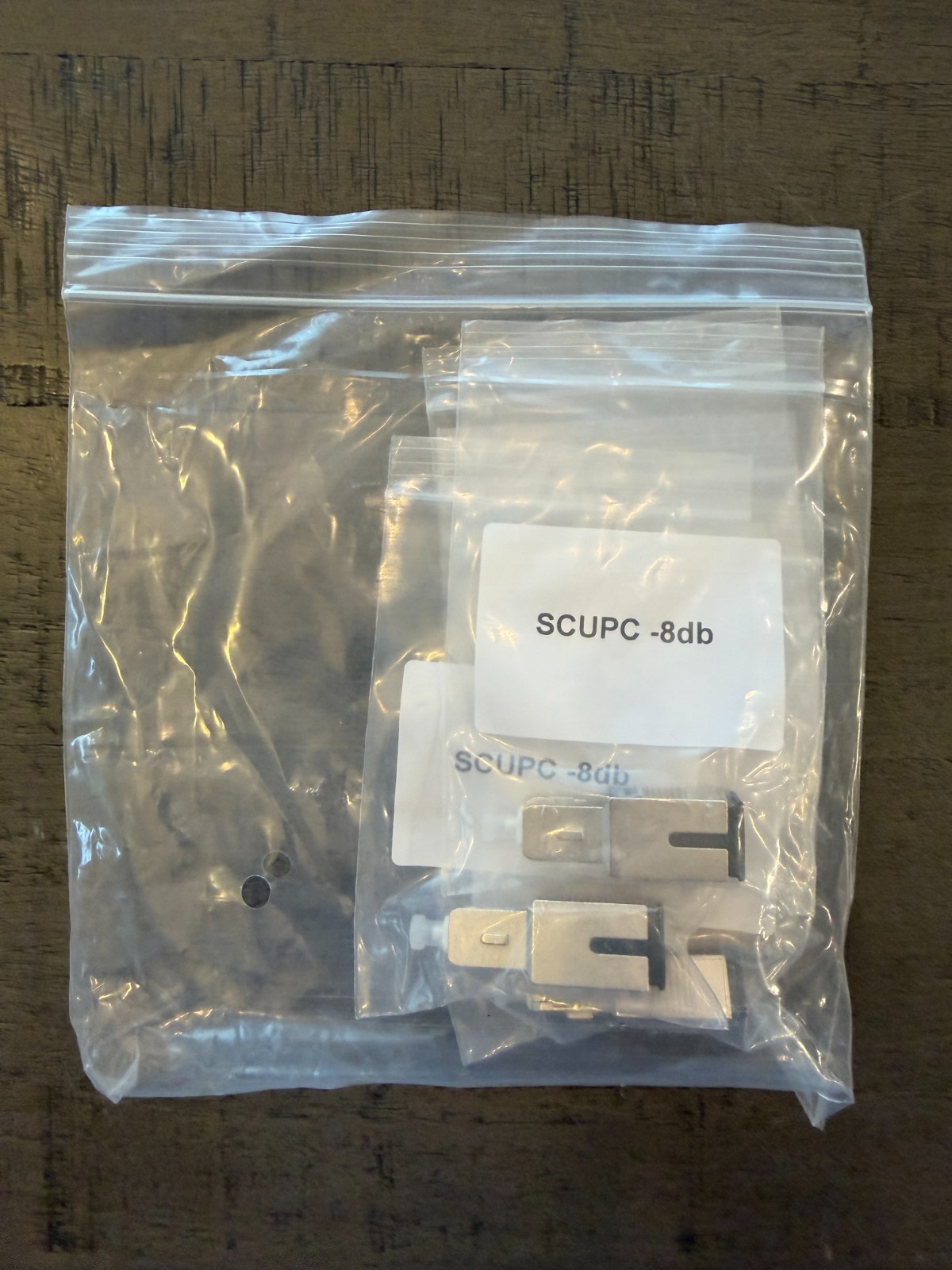 Fixed Fiber optic attenuator -8db SCUPC NEW QTY 5
