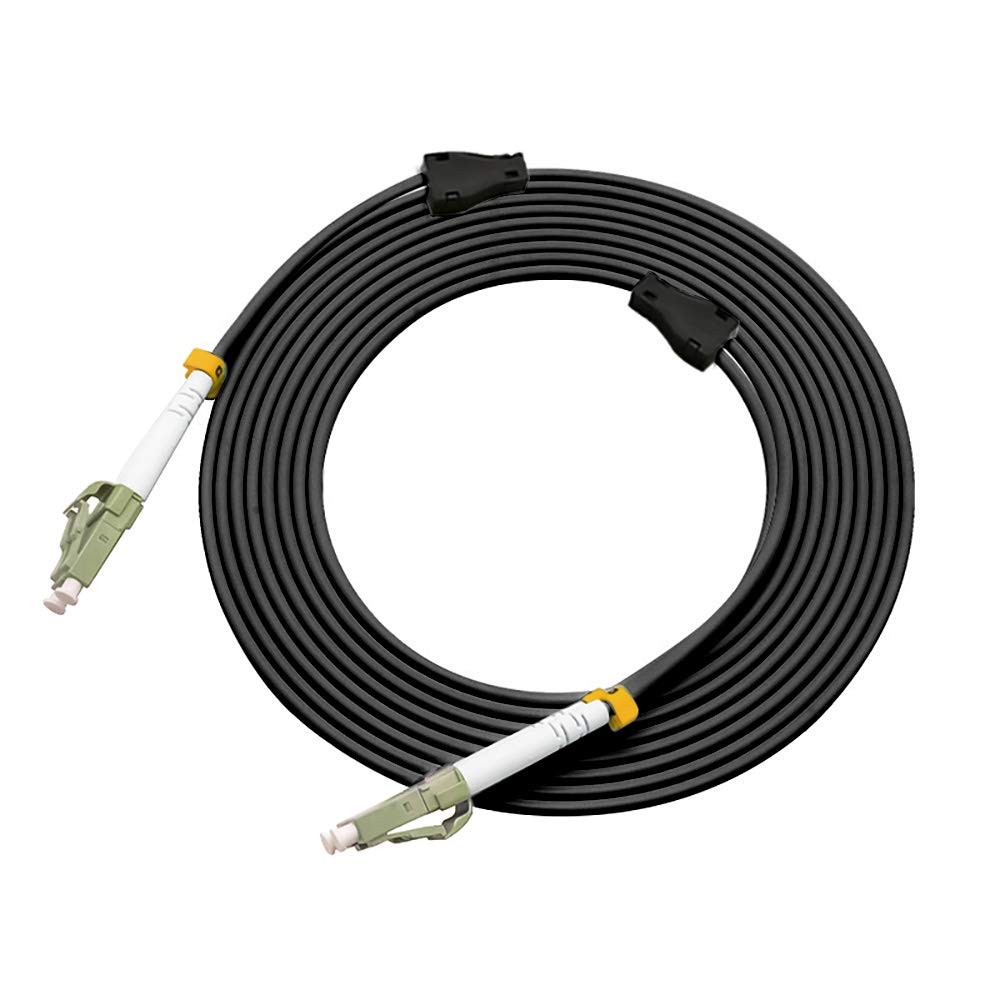 100ft Lc To Lc Outdoor Armored Duplex 50/125 Om2 Fiber Optic Cable Jumper Optica