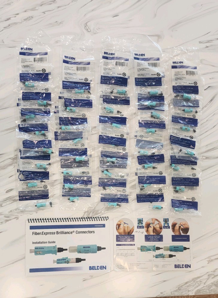 lot of 39 Belden AX105212-S1 FX Brilliance UNIVERSAL ST Connectors installation
