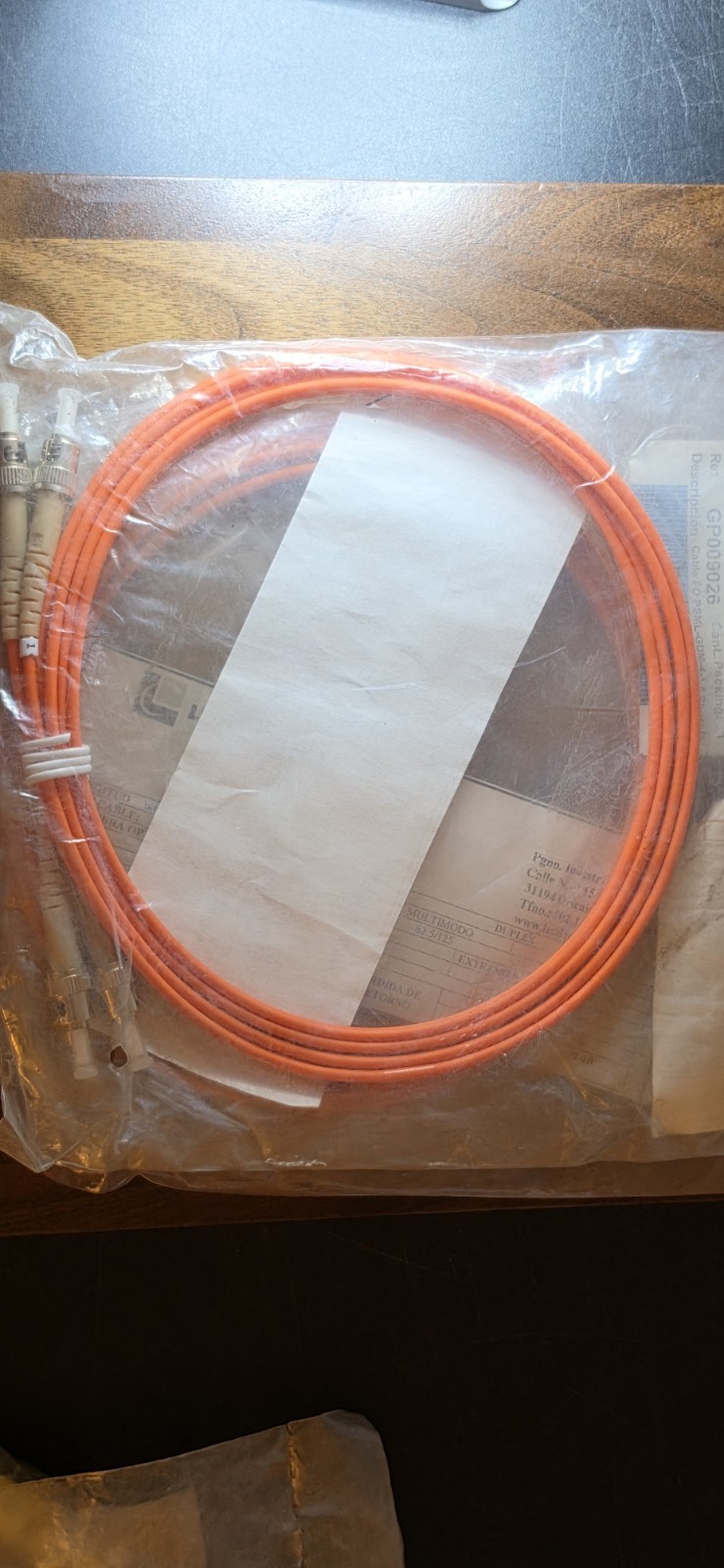 Leadernet Gamesa 2-Meter ST-ST Multimode Fiber Optic Duplex Cable GP009026 NOS