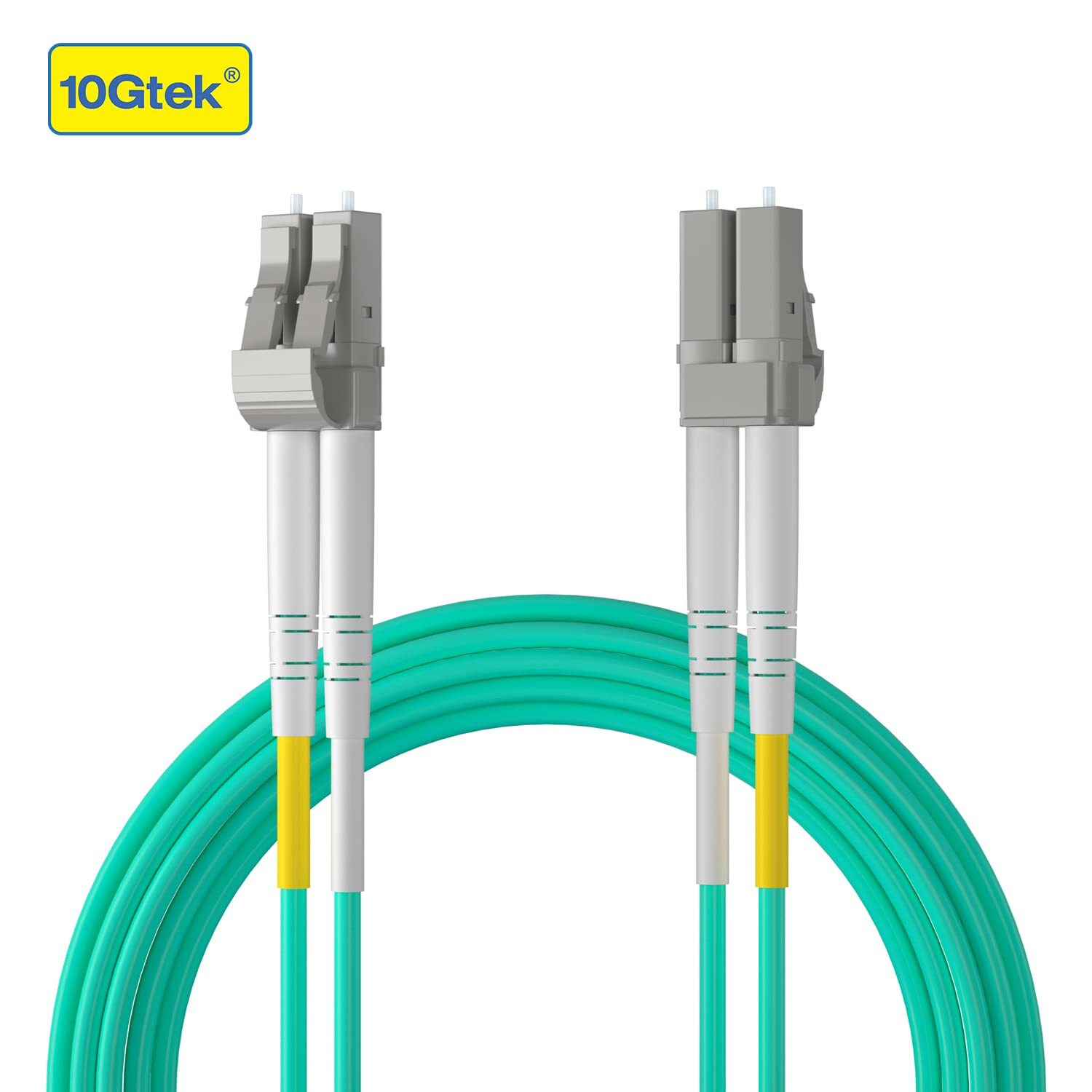 10G OM3 LC to LC Fiber Patch Cord 50/125 Multi-Mode Duplex LC Cable 50 meter