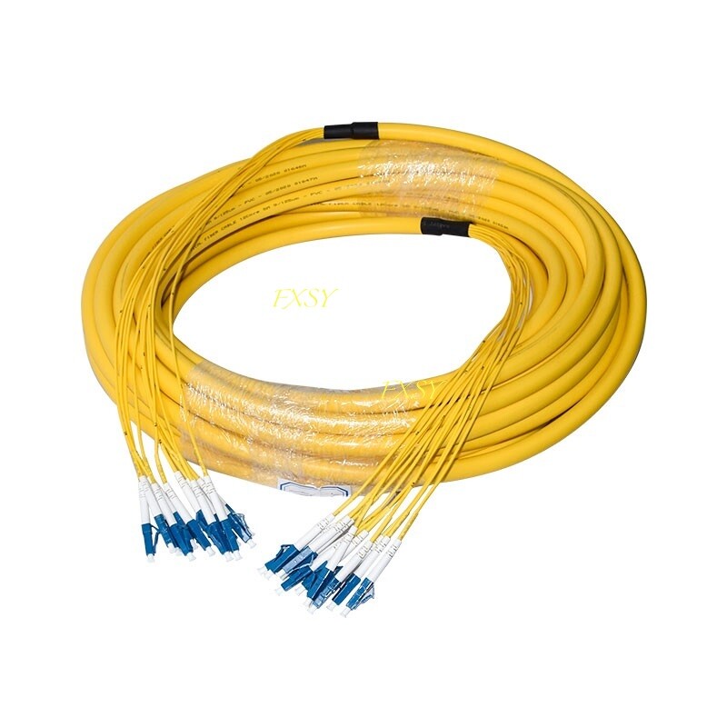 30m LC to LC SM OS2 24 Fibers Indoor Multifiber Cable Pre-terminated Patch Cord