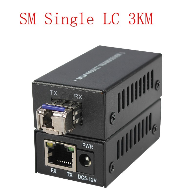 1000M Mini LC SFP Fiber Optic Transceiver 1.25Gb/S SM MM Single Duplex Fiber 3KM