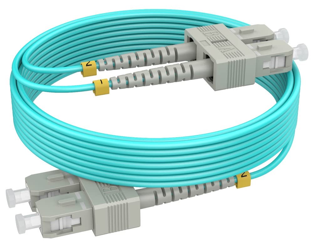 3m 10ft OM3 Multimode Fiber SC To SC Duplex 10G LSZH Patch Cable Jumper