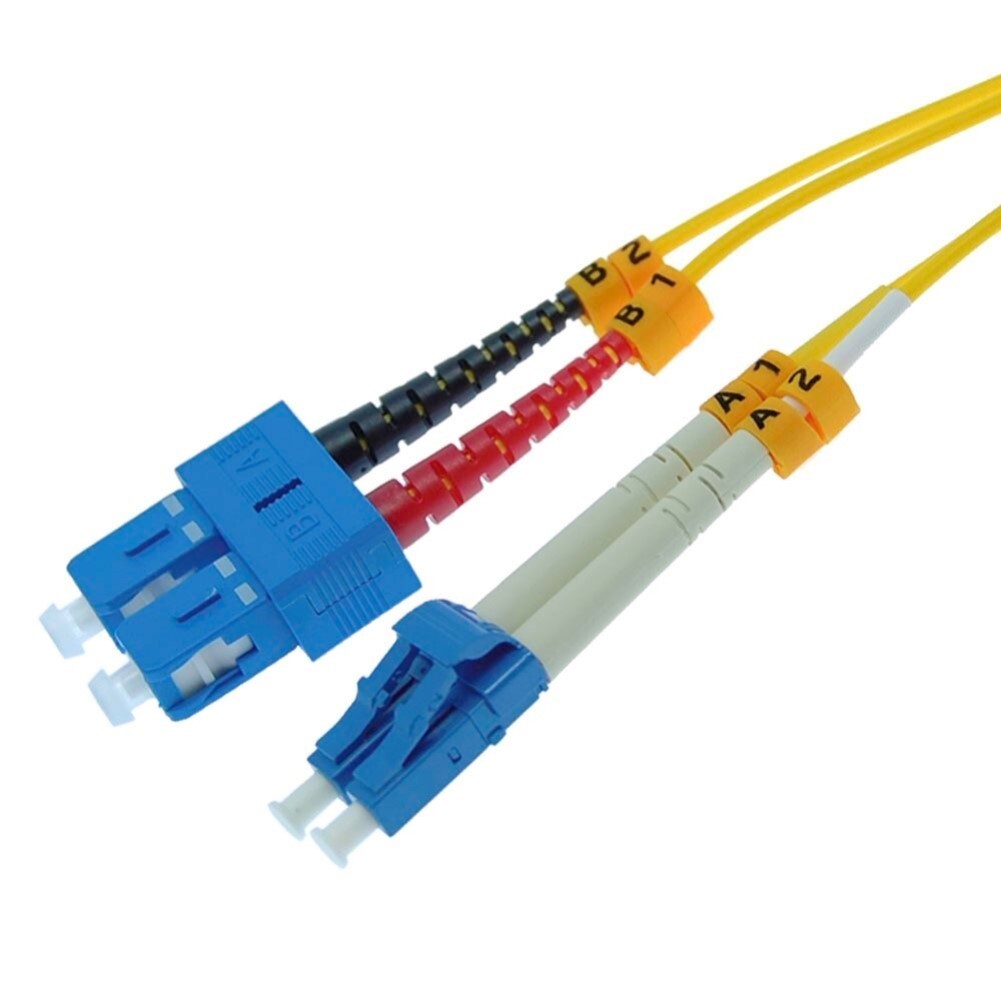 3m 10FT LC-SC Fiber Optic Cable Duplex Singlemode 9/125 Optical Network Cord