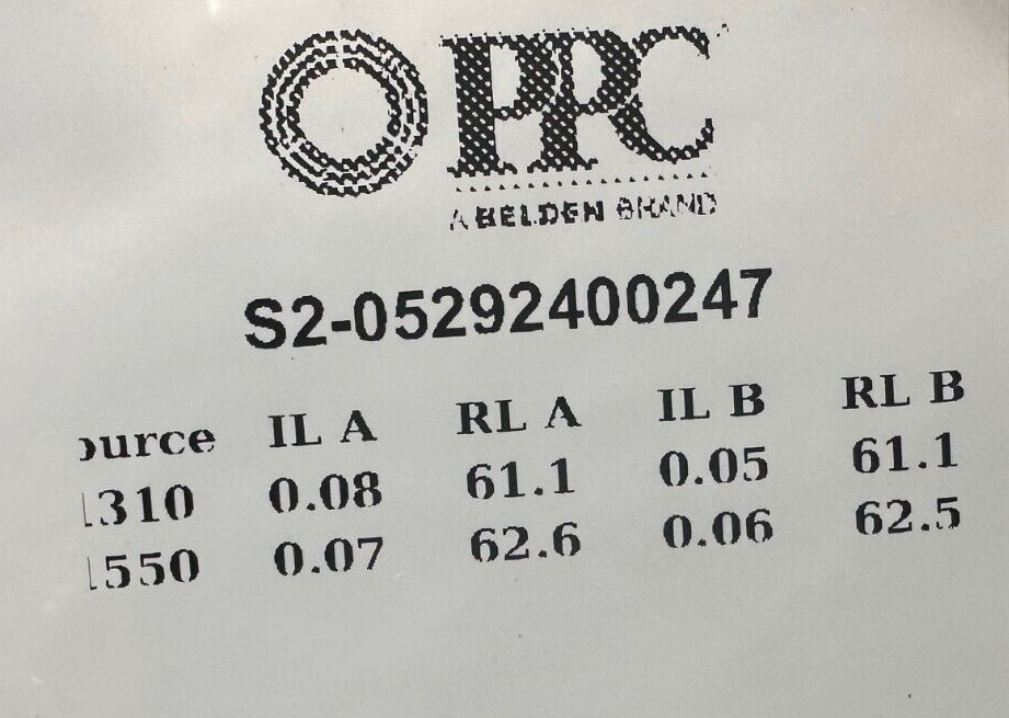 [5x] PPC Belden 3.0mm 900U / G657 A2/ TN13PBB92B5O50100F / SC BALISTIX / 500 FT