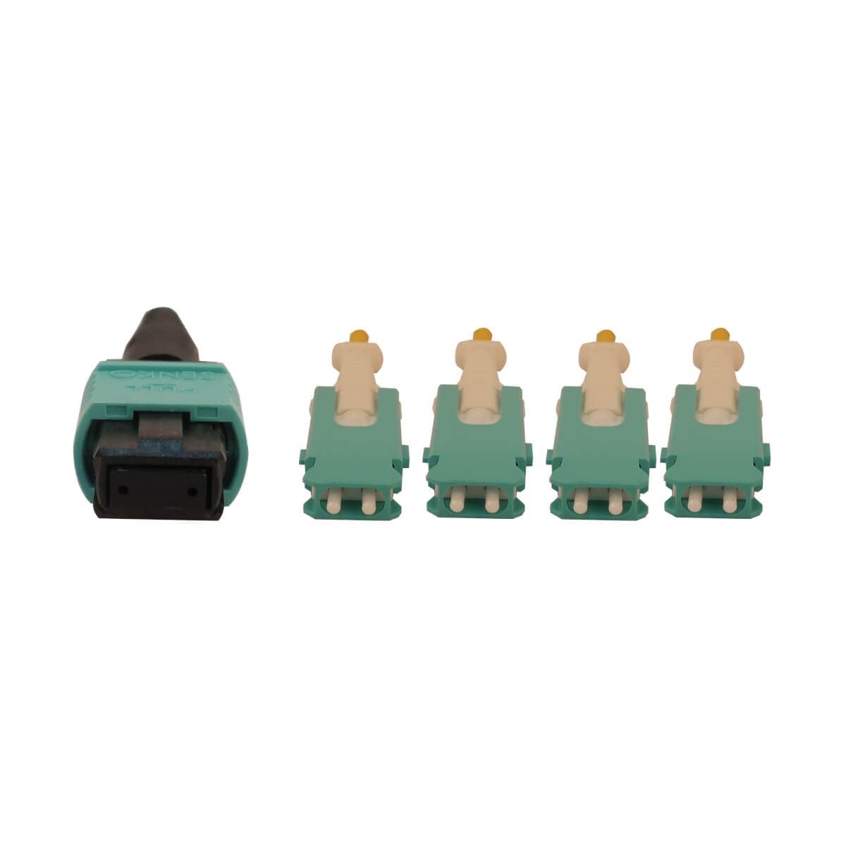 Tripp Lite Breakout Multimode Fiber Cable 400G 50/125 OM4, MTP/MPO-PC to 4X