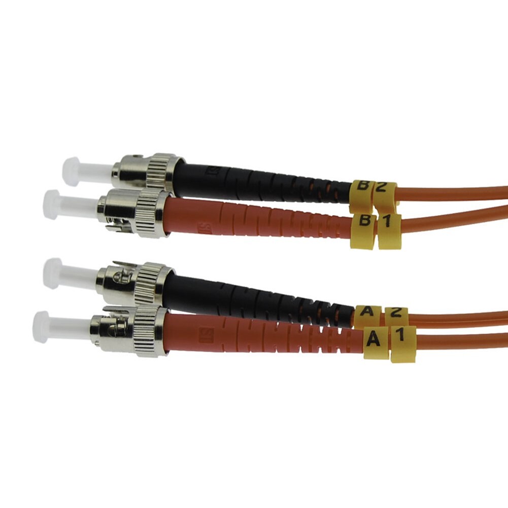 3M 10FT ST to ST Duplex Multi Mode 62.5/125 Fiber Optic Optical Patch Cable OM1