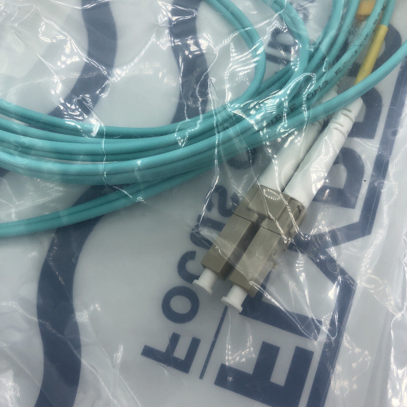 3m LC-LC Duplex 50/125 OM3 Multimode 10GB Fiber Patch Cable OFNR Aqua 10ft