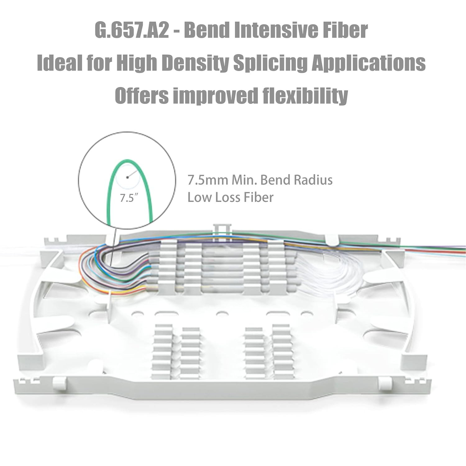 1.5 Meter 12 Strand Single Mode LC APC Fiber Pigtail, 9/125Um, OS1/OS2 Compatibl