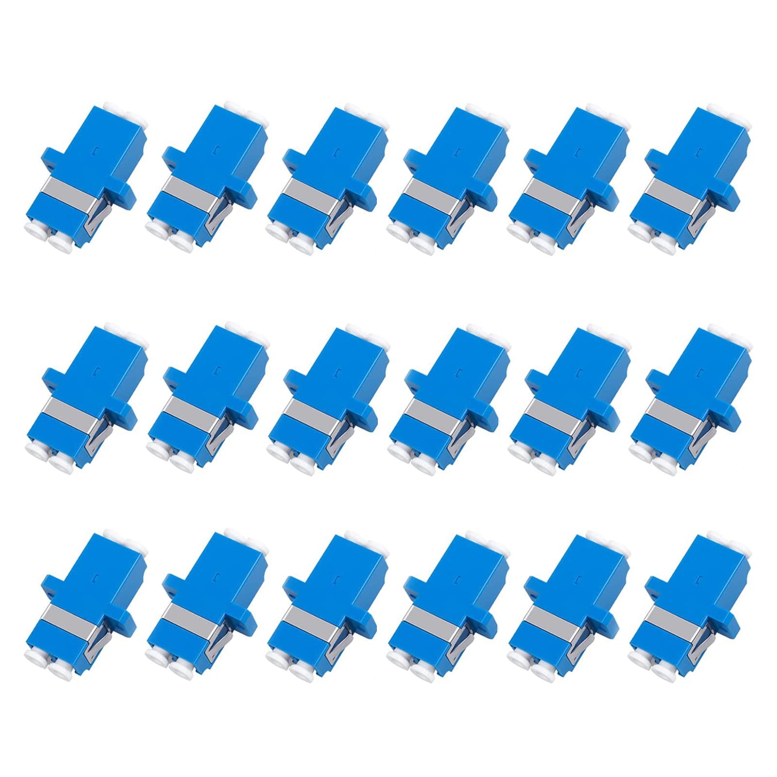 18 PCS LC Fiber Optic Coupler Adapter To LC Duplex Singlemode SM Connector