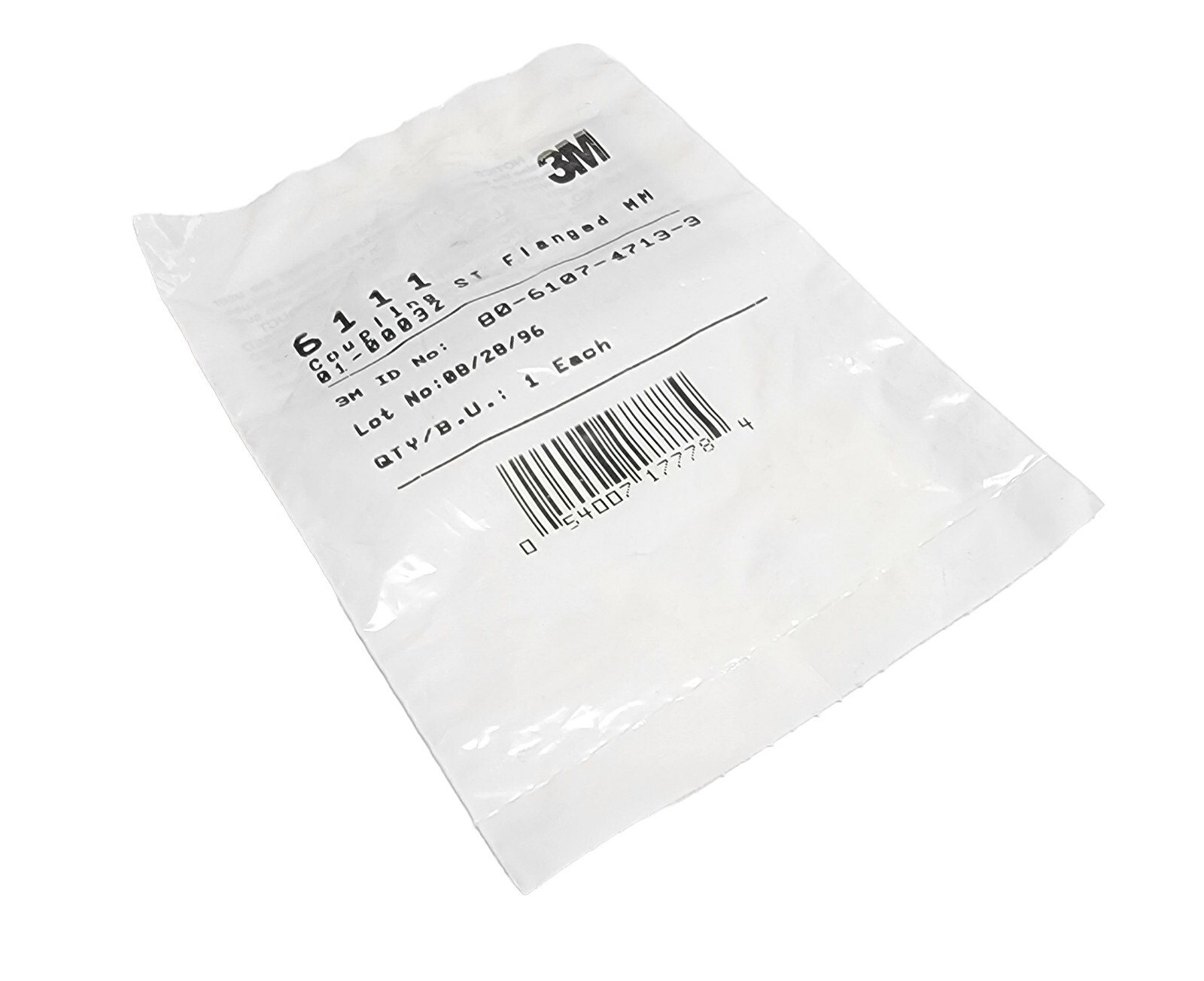 3M 6111, Coupling ST MM Simplex, Fiber Optic Coupling, ST Flanged MM Connector