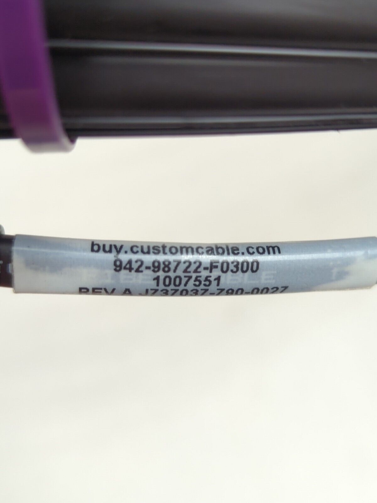 300FT Fiber Optic Flat Drop Cable Hardened SC/APC to Open End, H-Connector SMF 1