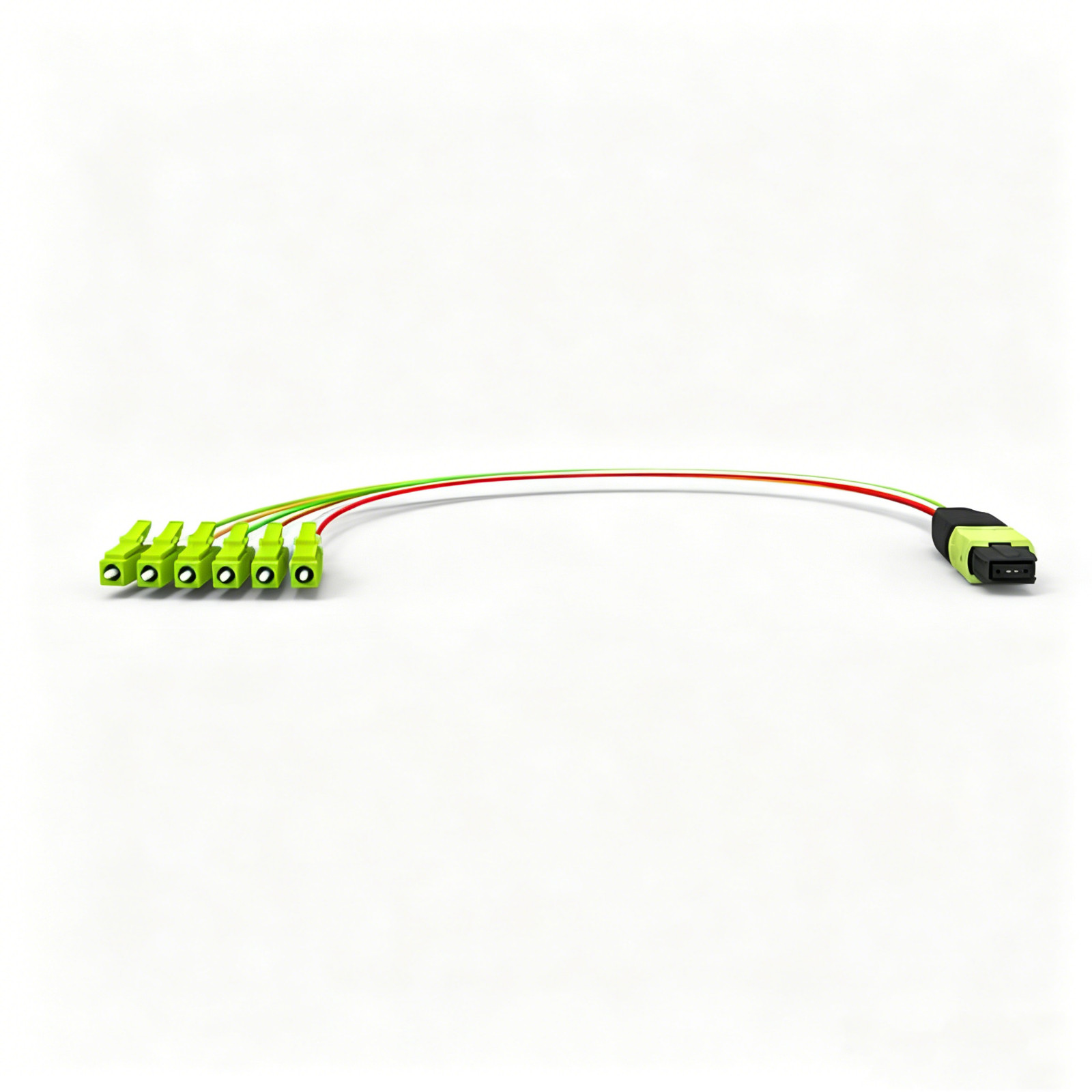 MPO to LC OM5 Multimode Breakout Cable 0.9mm Fanout Module Box Short Patch Cord