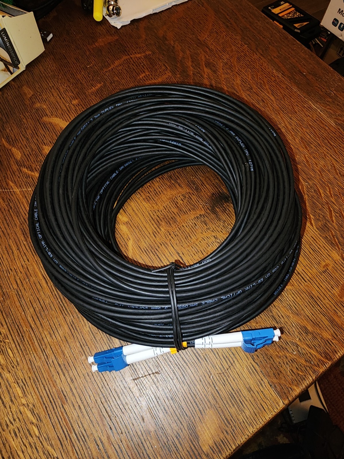 50M Outdoor Field Fiber Patch Cord LC to LC LC-LC SM 9/125 SM