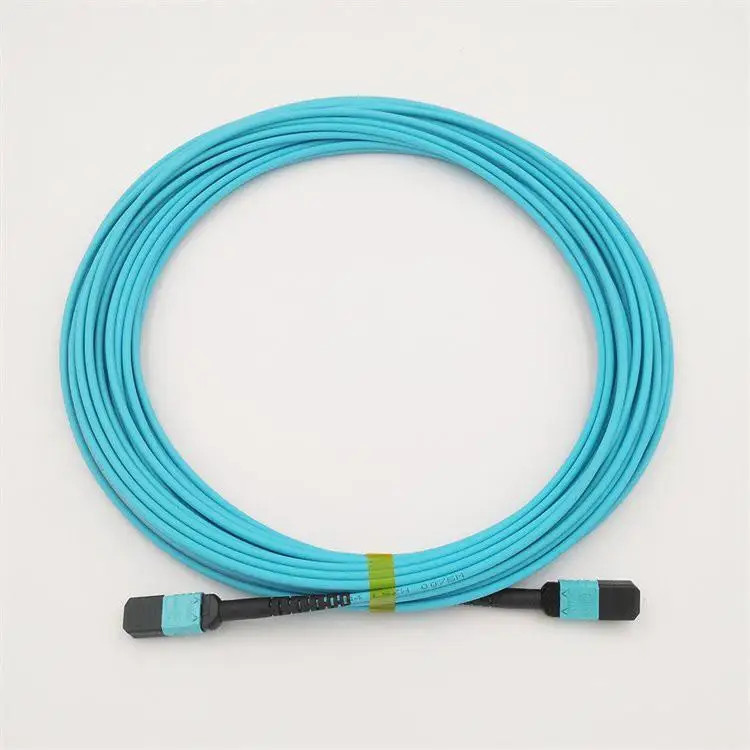 OM3 Multimode MPO to MPO Fiber Cable 8 Cores Compatible with LSZH f
