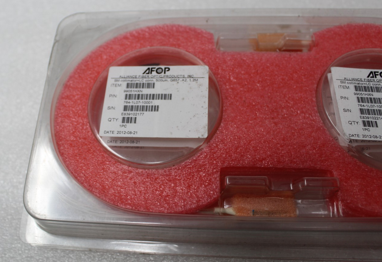 AFOP Alliance Fiber Optic Products SM COLLIMATOR+LC CONNECTOR 500UM G657 A2 1.2M