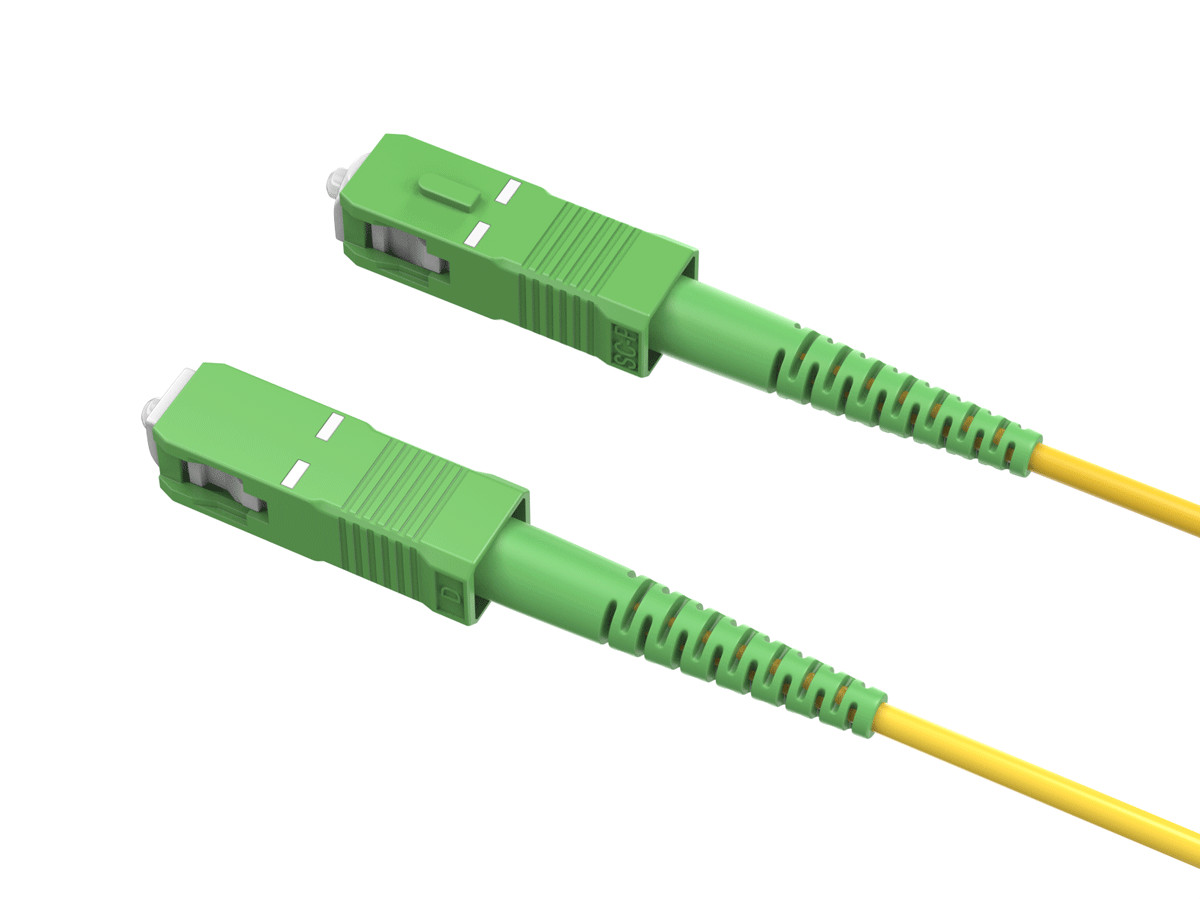 OS2 SC/APC to SC/APC Simplex 9/125 Singlemode Fiber Optic Cable