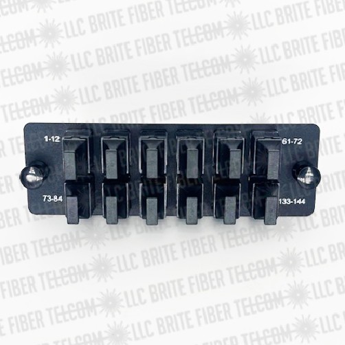 FAPH1212BLMPO PANDUIT Compatible 144 fiber adapter panel 12 PORT MPO KEY UP/DOWN