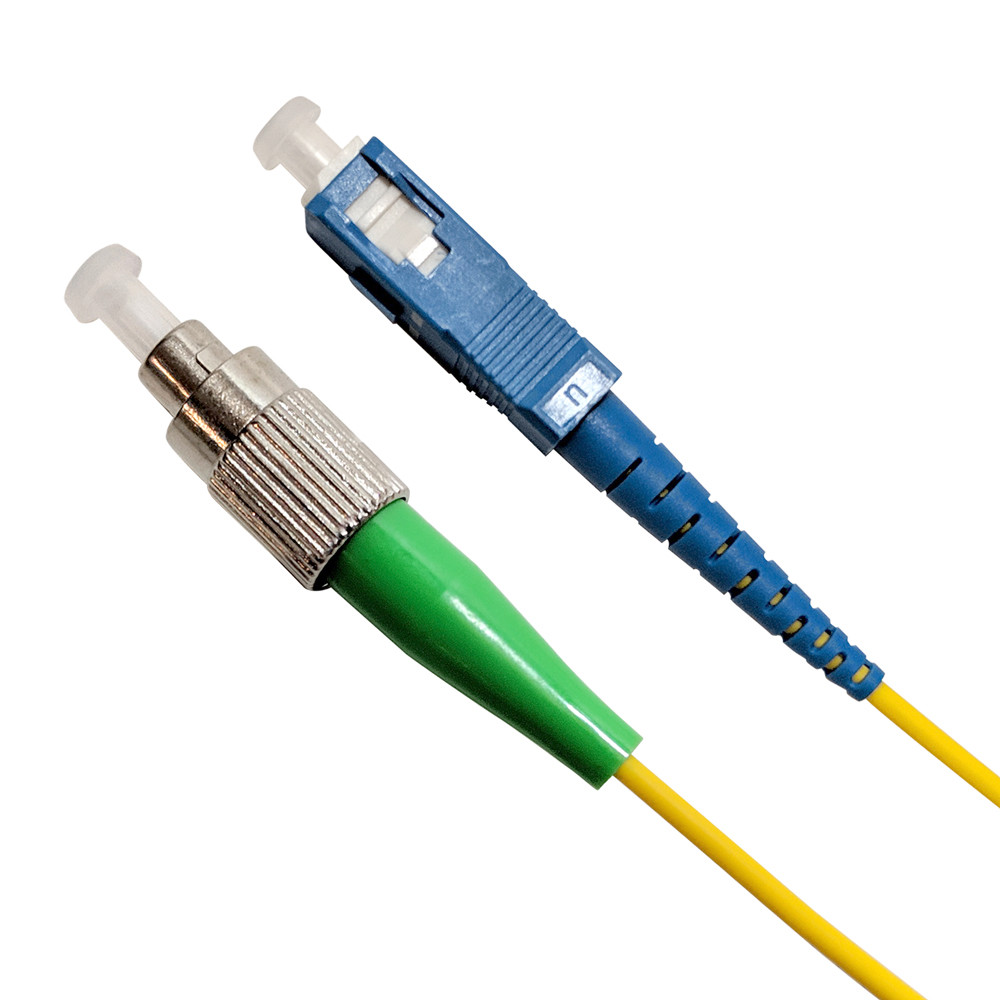 Fiber Optic Cable Patch Cord, Singlemode, Simplex SCUPC to FCAPC, 2M (6ft)